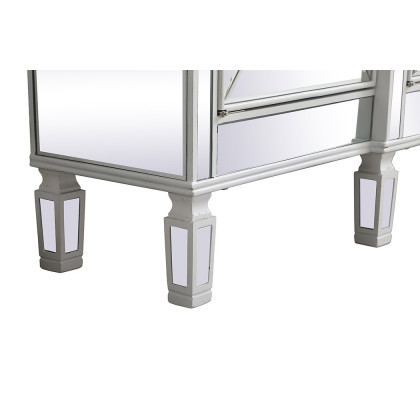 Elegant 72" Mirrored Credenza - White (MF6-2111AW)