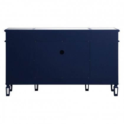 Elegant Contempo 60" Mirrored Credenza - Blue (MF61060BL)