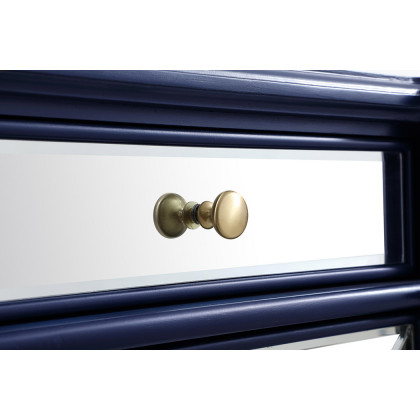 Elegant Contempo 60" Mirrored Credenza - Blue (MF61060BL)