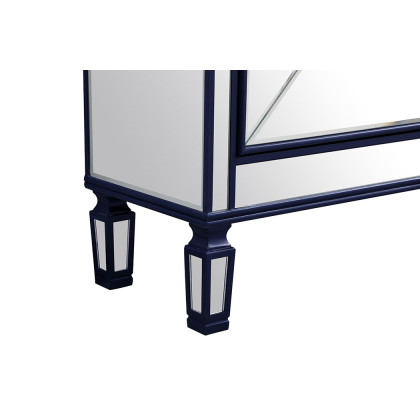 Elegant Contempo 60" Mirrored Credenza - Blue (MF61060BL)