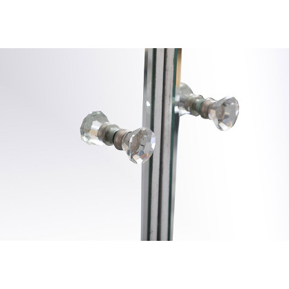 Elegant 29" Mirrored Cabinet - Silver (MF71034S)