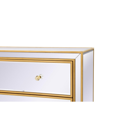 Elegant 3 Drawers 40" Chest - Gold (MF72019G)