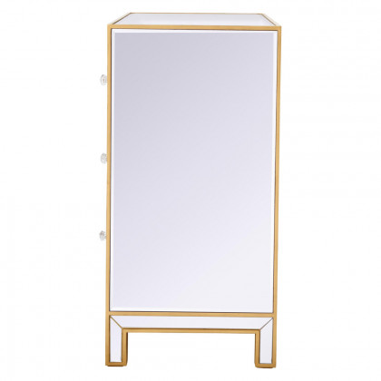 Elegant 3 Drawers 40" Chest - Gold (MF72019G)