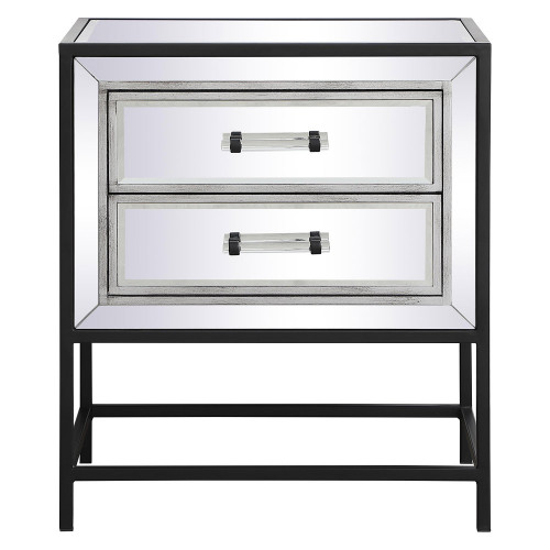 Elegant - Beau 24" x 21" End Table (MF73016BK)