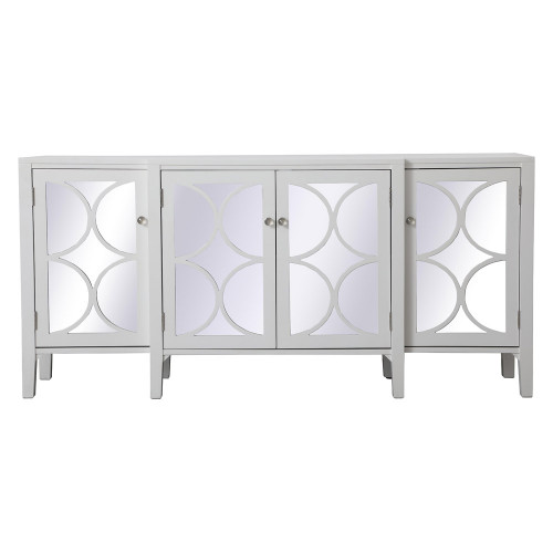 Elegant - 72" Mirrored Credenza (MF82111WH)
