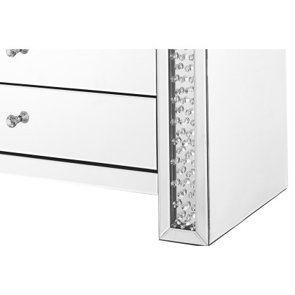 Elegant - 39.5" Crystal Five Drawers Cabinet (MF91007)