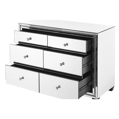 Elegant - 47" Crystal Six Drawers Cabinet (MF91011)
