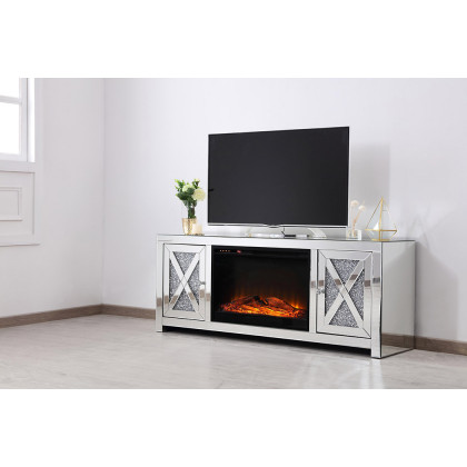 Elegant - Crystal Mirrored TV Stand (PNT-MF9903)