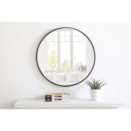 Elegant Wall Mirror - Black, L 24" (MR4031BK)