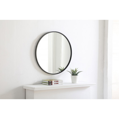 Elegant Wall Mirror - Black, L 24" (MR4031BK)