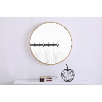 Elegant Wall Mirror - Brass, L 24" (MR4032BR)