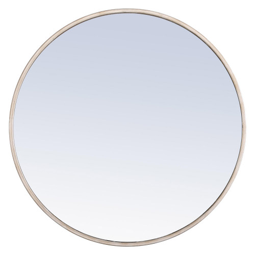 Elegant Wall Mirror - Silver, L 24" (MR4033S)