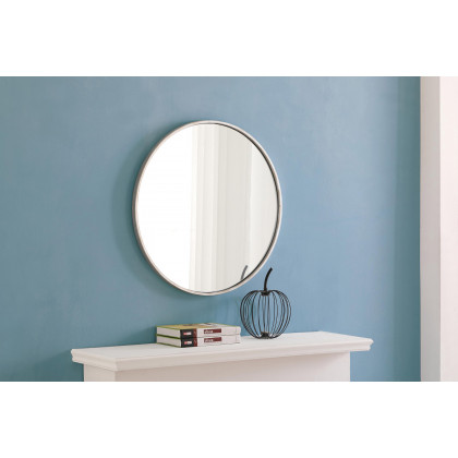Elegant Wall Mirror - Silver, L 24" (MR4033S)