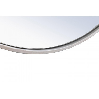 Elegant Wall Mirror - Silver, L 24" (MR4033S)