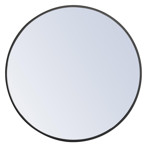 Elegant Wall Mirror - Black, L 28" (MR4034BK)