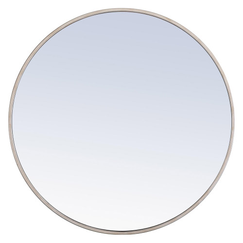 Elegant Wall Mirror - Silver, L 28" (MR4036S)