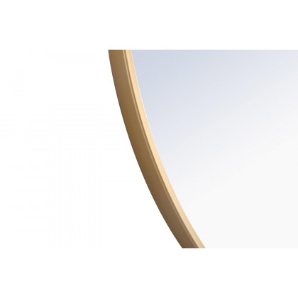 Elegant Wall Mirror - Brass, L 32" (MR4038BR)