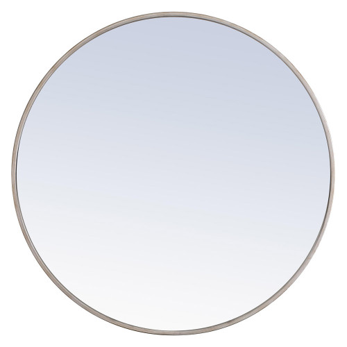 Elegant Wall Mirror - Silver, L 32" (MR4039S)