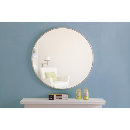 Elegant Wall Mirror - Silver, L 32" (MR4039S)
