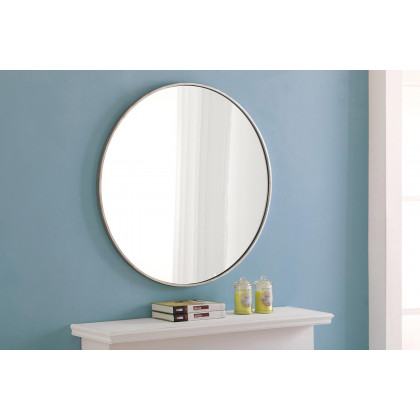 Elegant Wall Mirror - Silver, L 32" (MR4039S)