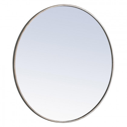 Elegant Wall Mirror - Silver, L 32" (MR4039S)