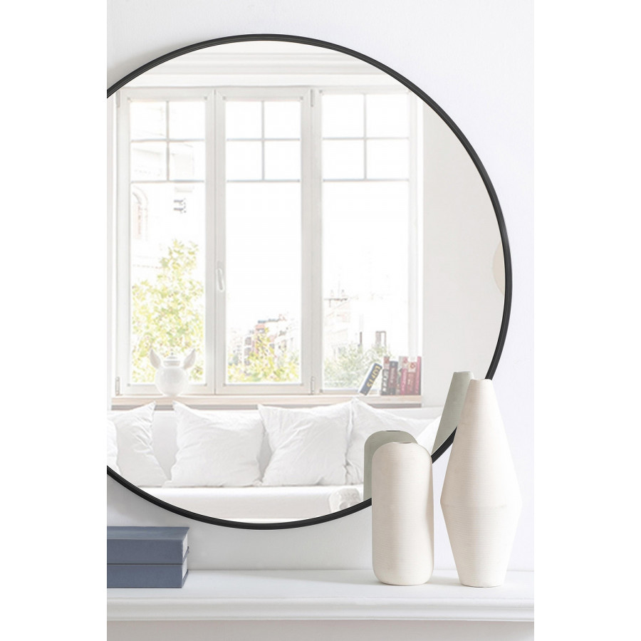 Elegant Wall Mirror - Black, L 36" (MR4041BK)