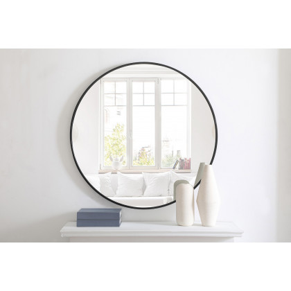 Elegant Wall Mirror - Black, L 36" (MR4041BK)