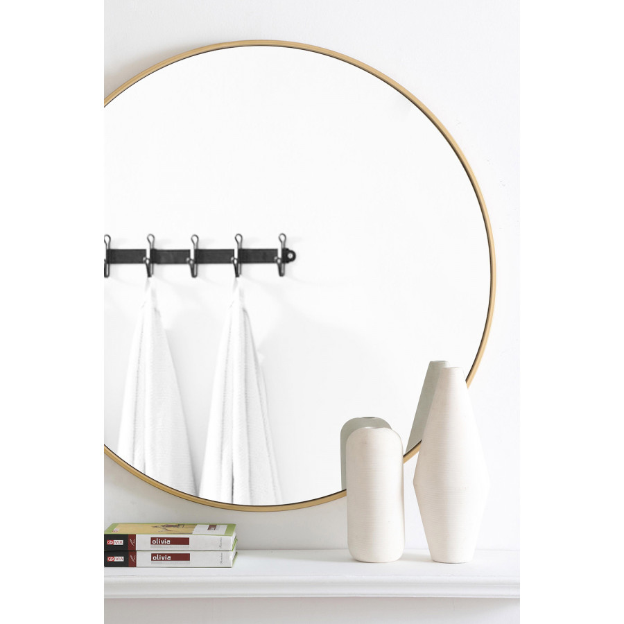 Elegant Wall Mirror - Brass, L 36" (MR4042BR)