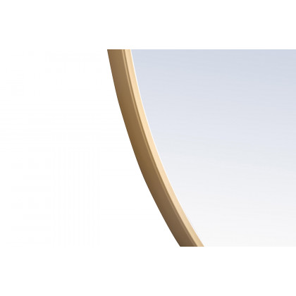 Elegant Wall Mirror - Brass, L 36" (MR4042BR)