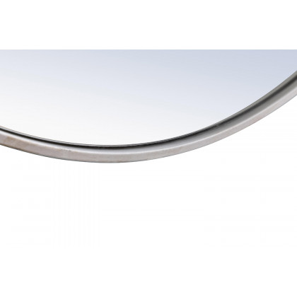 Elegant Wall Mirror - Silver, L 36" (MR4043S)