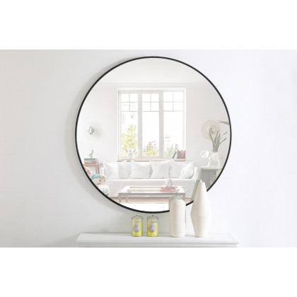 Elegant Wall Mirror - Black, L 42" (MR4044BK)