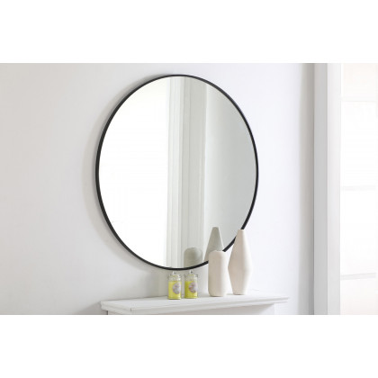 Elegant Wall Mirror - Black, L 42" (MR4044BK)