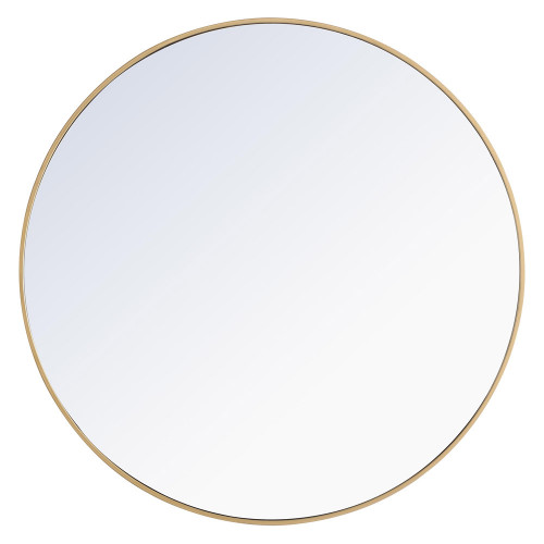 Elegant Wall Mirror - Brass, L 42" (MR4045BR)