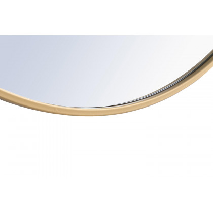 Elegant Wall Mirror - Brass, L 42" (MR4045BR)