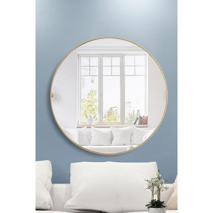 Elegant Wall Mirror - Brass, L 42" (MR4045BR)