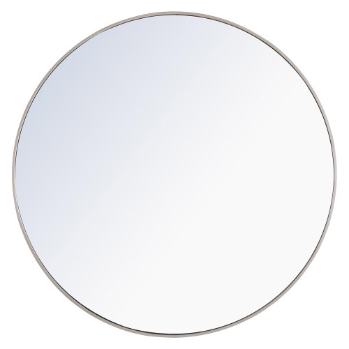 Elegant Wall Mirror - Silver, L 42" (MR4046S)