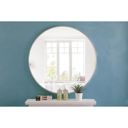 Elegant Wall Mirror - Silver, L 42" (MR4046S)