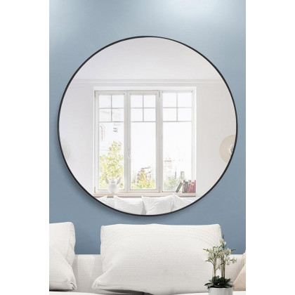 Elegant Wall Mirror - Black, L 48" (MR4047BK)