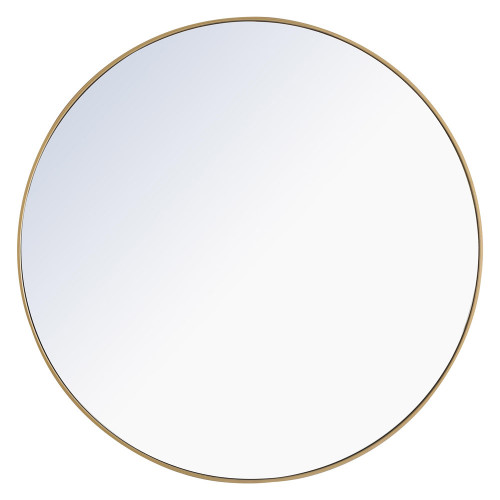 Elegant Wall Mirror - Brass, L 48" (MR4048BR)