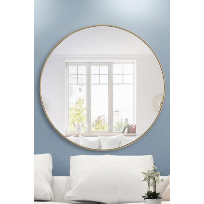 Elegant Wall Mirror - Brass, L 48" (MR4048BR)