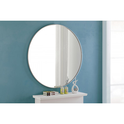 Elegant Wall Mirror - Silver, L 48" (MR4049S)