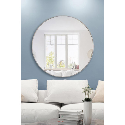 Elegant Wall Mirror - Silver, L 48" (MR4049S)
