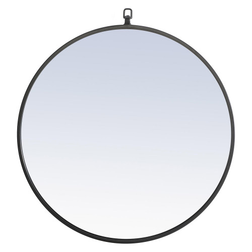 Elegant Wall Mirror - Black, L 24" (MR4051BK)