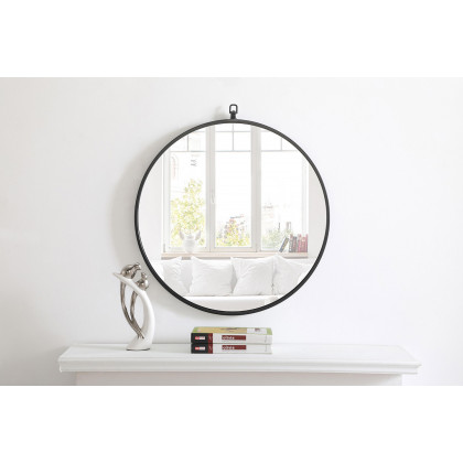 Elegant Wall Mirror - Black, L 24" (MR4051BK)