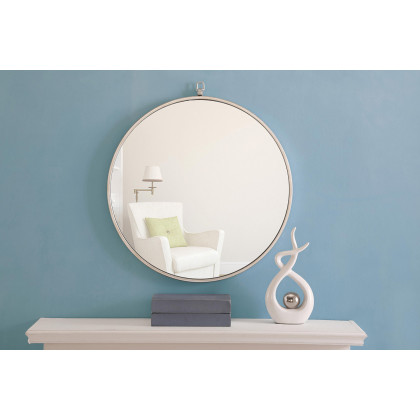 Elegant Wall Mirror - Silver, L 24" (MR4053S)