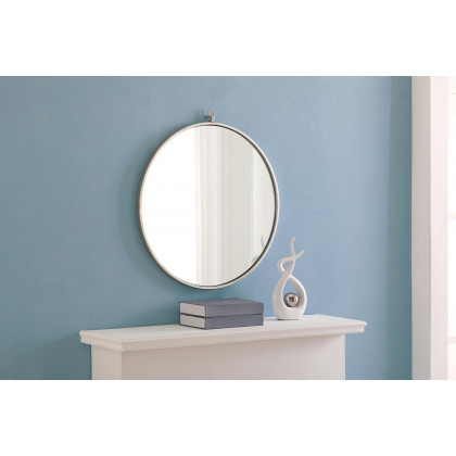 Elegant Wall Mirror - Silver, L 24" (MR4053S)
