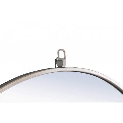 Elegant Wall Mirror - Silver, L 24" (MR4053S)
