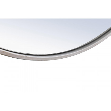 Elegant Wall Mirror - Silver, L 24" (MR4053S)
