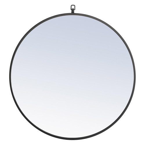 Elegant Wall Mirror - Black, L 28" (MR4054BK)
