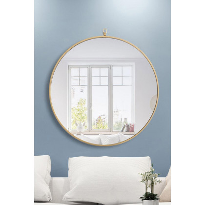 Elegant Wall Mirror - Brass, L 28" (MR4055BR)